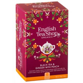 English tea Shop te Nero con Zenzero e Pesca 20 bustine