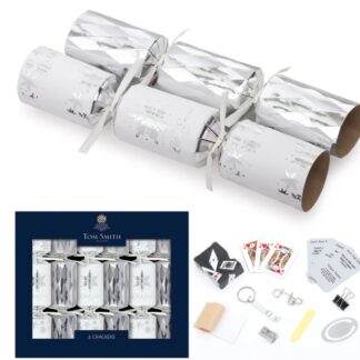Tom Smith Christmas Crackers Fiocchi di Neve " Let it Snow" mini 6pz