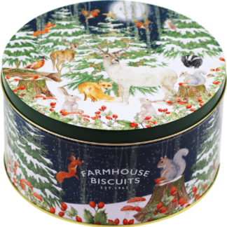 Farmhouse Biscuits in Scatola di Latta "Foresta d'Inverno" 500g