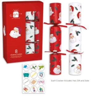 Giftmaker "Babbo Natale" Christmas Crackers 8pz