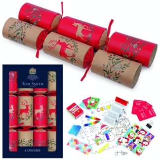 Tom Smith Christmas Crackers "Renne" 8pcs