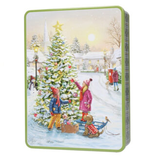 Bramble Biscuits in "Christmas Village" embossed tin 300g