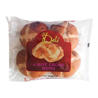 The Deli Hot Cross Buns - Dolcetti di Pasqua - 4 pezzi